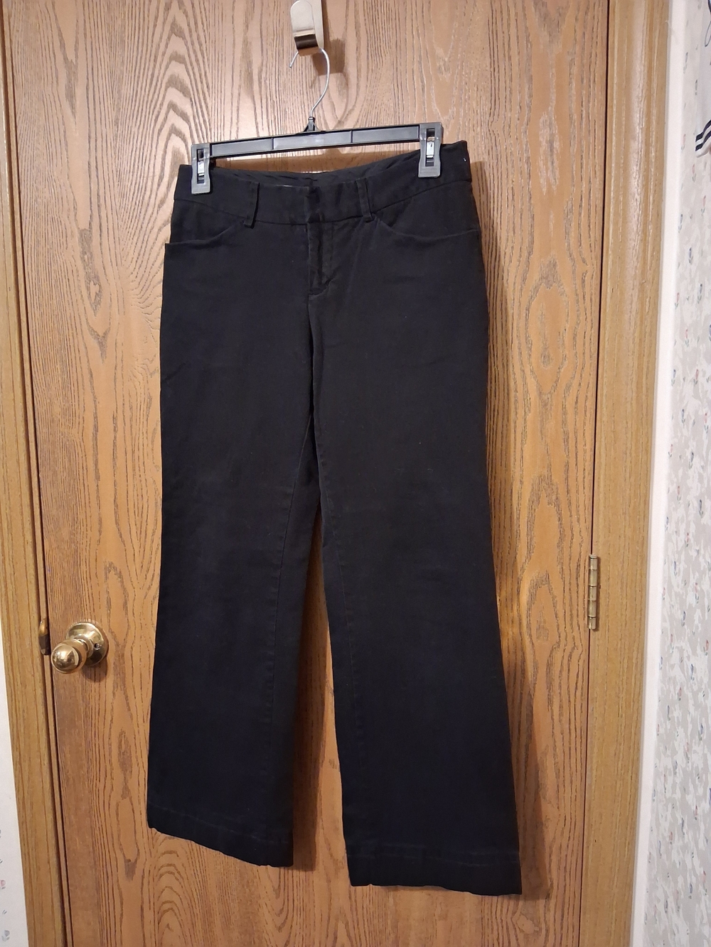 Merona Black Low-Rise Wide-Leg Pants